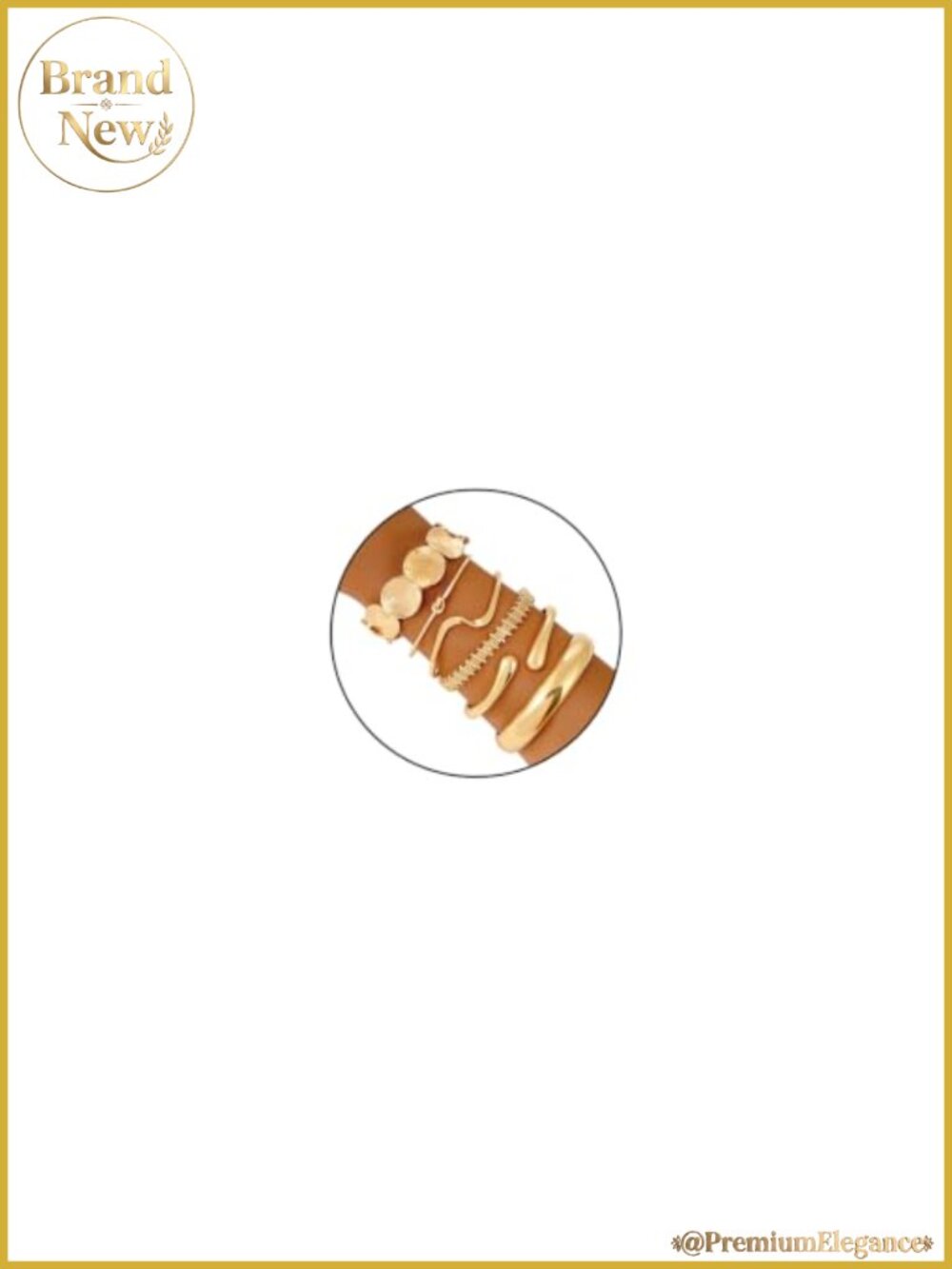 Gold Plated Bangle Bracelets for Women Chunky Cuff Stackable Set